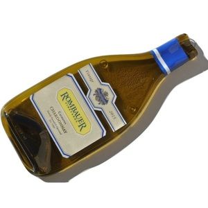 Melted Wine Bottle Rombauer Vineyards - handmade & NOT dishwasher safe